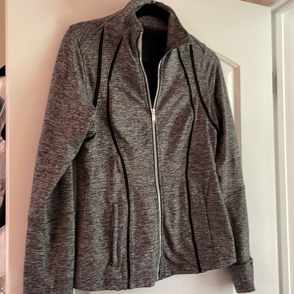 Lululemon multi color gray black zip up